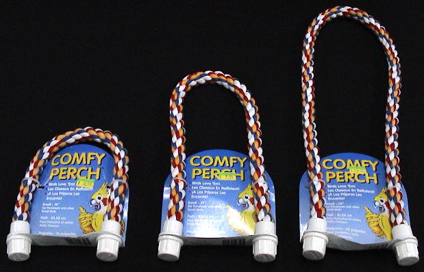 Comfy Rope Perches: Small 3/4" Diameter (3 Lengths)